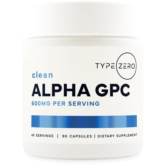Ultra Clean Alpha GPC Choline Supplement (600mg | 90 Capsules) Soy Free, Non-GMO Nootropics Alpha GPC 600mg / 300mg; Alpha-GPC Brain Memory and Focus Supplements, Citicholine Acetylcholine