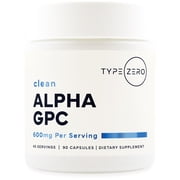 Ultra Clean Alpha GPC Choline Supplement 600mg | 90 Capsules Soy Free, Non-GMO Nootropics Alpha GPC 600mg / 300mg; Alpha-GPC Brain Memory and Focus Supplements, Citicholine Acetylcholine