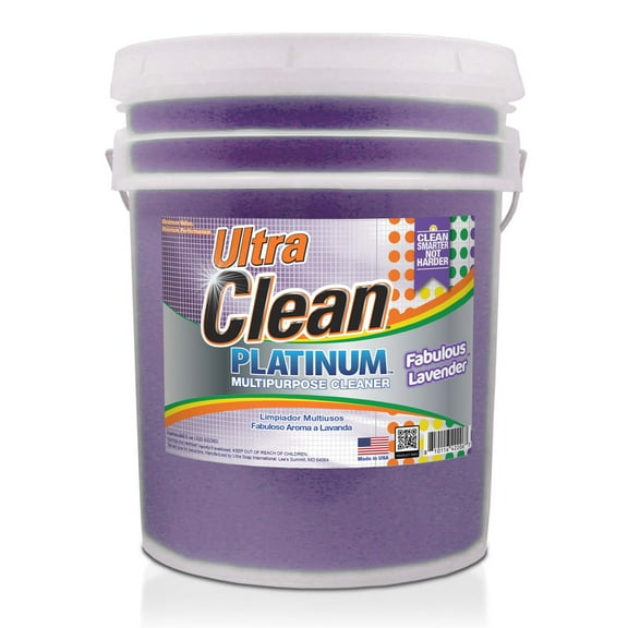 Ultra Clean Platinum Multipurpose Cleaner, Non-Abrasive, Lavender, 5 Gallons