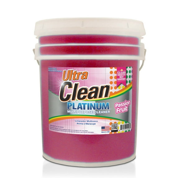 Ultra Clean Platinum Multipurpose Cleaner, Non-Abrasive, Passion Fruit, 5 Gal