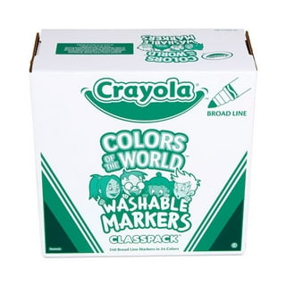  Crayola Ultra Clean Washable Markers Classpack (200 Count),  Bulk Markers for Classrooms, School Supplies for Kids, 10 Colors : Toys &  Games