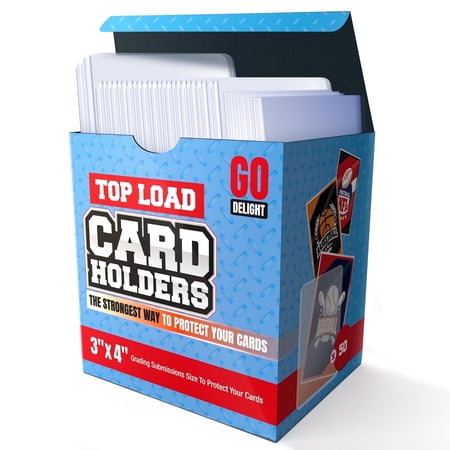 Ultra Clear Platinum Top Loaders for Cards - 100 Bundle - 50 Top Loaders and 50 Soft Sleeves - Hard Card Sleeves - 35PT Ultra Clear Toploaders - Standard Size 3'' x 4''