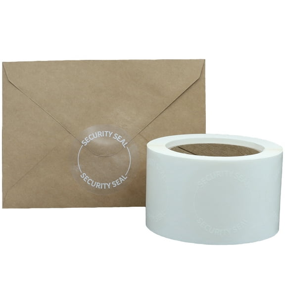 Ultra Clear Security Seal Labels | 2.5 Round - 500 Pack