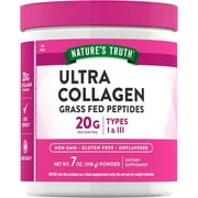Ultra Collagen Powder | 7 oz | Type I and III | Hydrolyzed Collagen Peptides | Unflavored | by Natures Truth