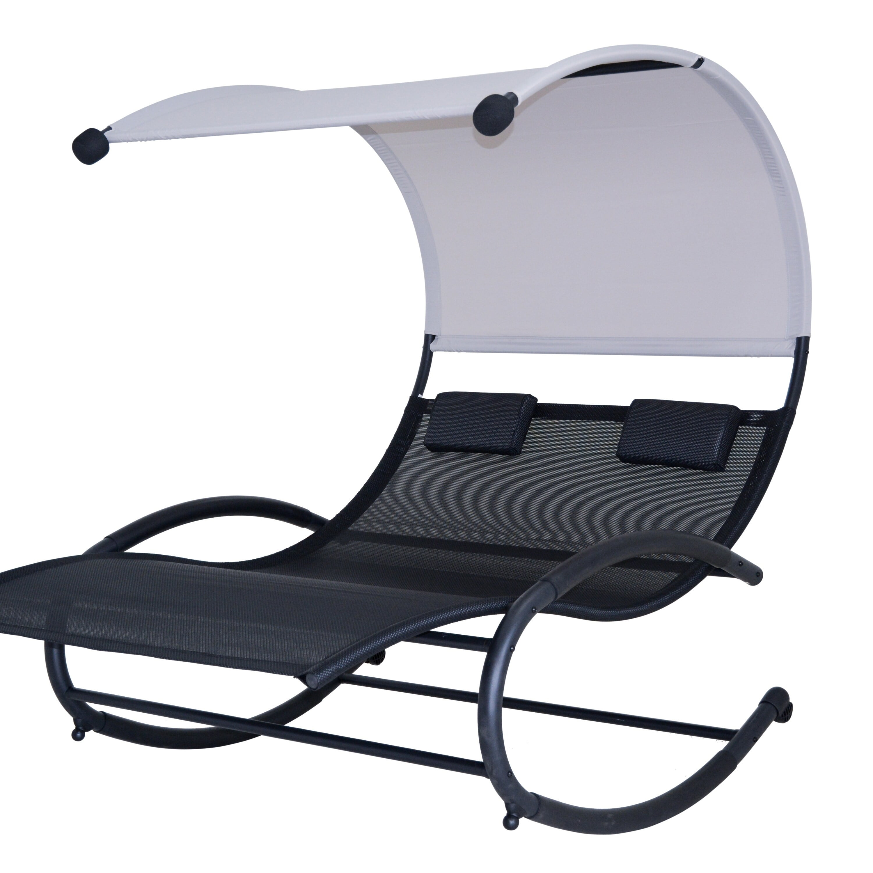 Island Retreat Ultra Comfortable Cool Mesh Dual Rocker With Canopy