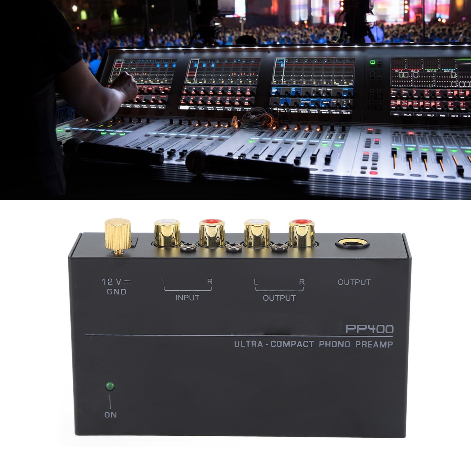 Ultra Compact Phono Turntable Preamp PP400 With Low Noise Sound