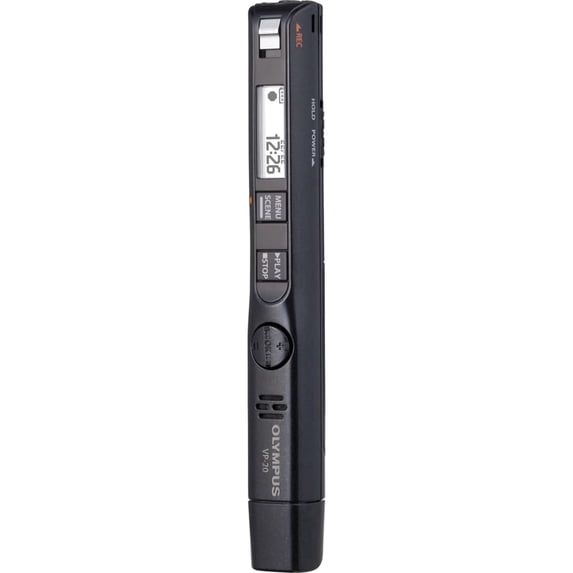 OM Digital Solutions VP-20 Ultra Compact Digital Voice Recorder, Black (V413130BU000)