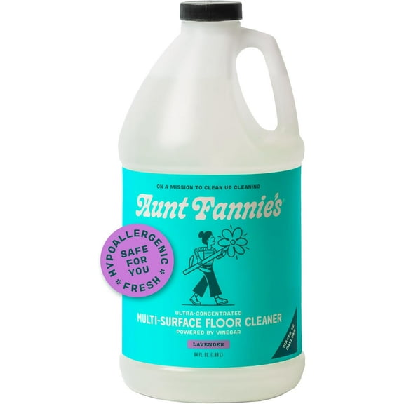 Ultra Concentrated Floor Cleaner Vinegar Wash, Multi-Surface Solution For Mopping, Value Size, Lavender Scent, 64 oz