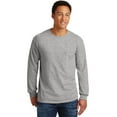 thumbnail image 1 of Ultra Cotton 100% Cotton Long Sleeve T-Shirt with Pocket, 1 of 1