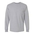 thumbnail image 1 of Ultra Cotton Long Sleeve Pocket T-Shirt, 4XL, Sport Grey, 1 of 3
