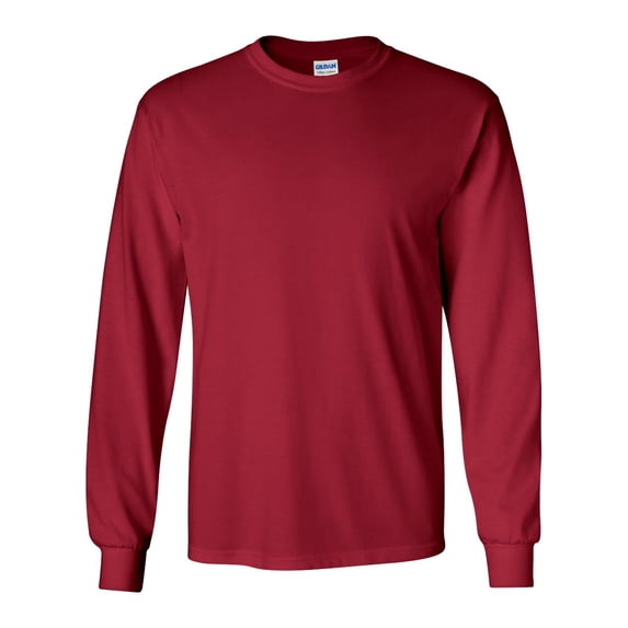 Ultra Cotton Long Sleeve T-Shirt, 2XL, Cardinal Red