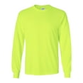 thumbnail image 1 of Ultra Cotton Long Sleeve T-Shirt, 2XL, Safety Green, 1 of 3