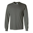 thumbnail image 1 of Ultra Cotton Long Sleeve T-Shirt, 3XL, Charcoal, 1 of 3