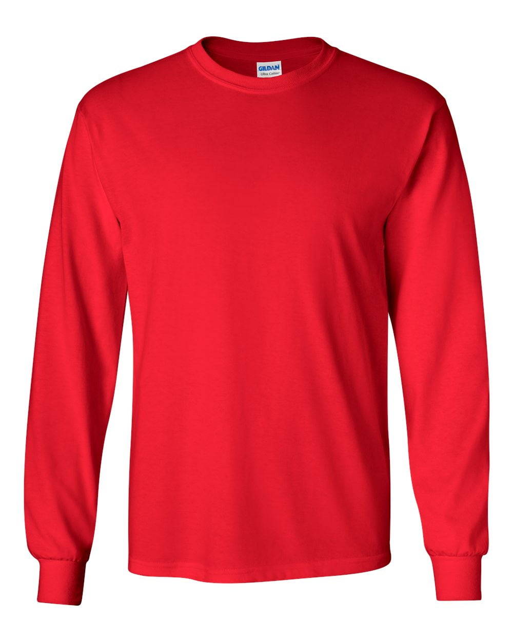 Ultra Cotton Long Sleeve T-Shirt, 5XL, Red - Walmart.com