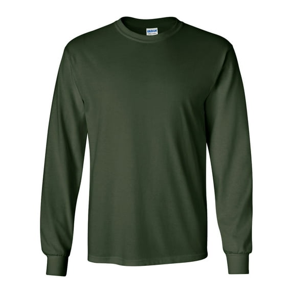 Ultra Cotton Long Sleeve T-Shirt, L, Forest Green