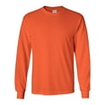 thumbnail image 1 of Ultra Cotton Long Sleeve T-Shirt, L, Orange, 1 of 3