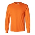 thumbnail image 1 of Ultra Cotton Long Sleeve T-Shirt, L, Safety Orange, 1 of 3