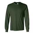 thumbnail image 1 of Ultra Cotton Long Sleeve T-Shirt, M, Forest Green, 1 of 3