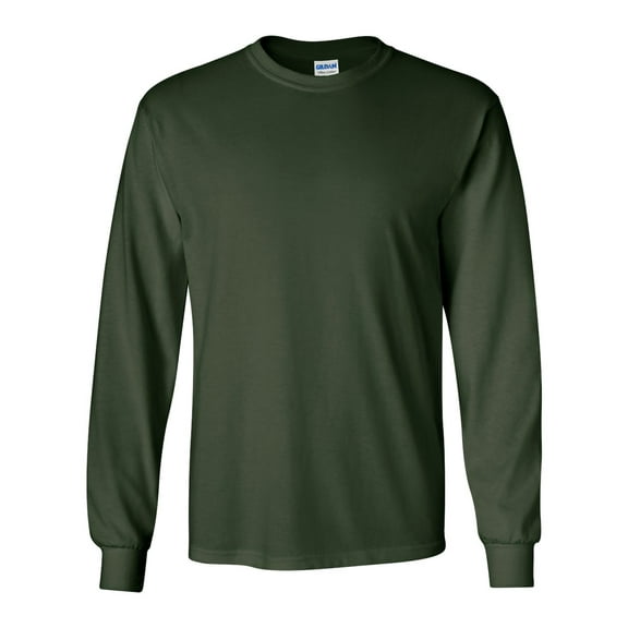 Ultra Cotton Long Sleeve T-Shirt, M, Forest Green
