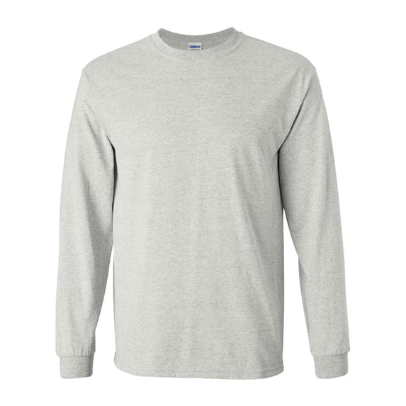 Ultra Cotton Long Sleeve T-Shirt, S, Ash