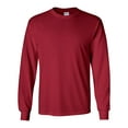 thumbnail image 1 of Ultra Cotton Long Sleeve T-Shirt, S, Cardinal Red, 1 of 3