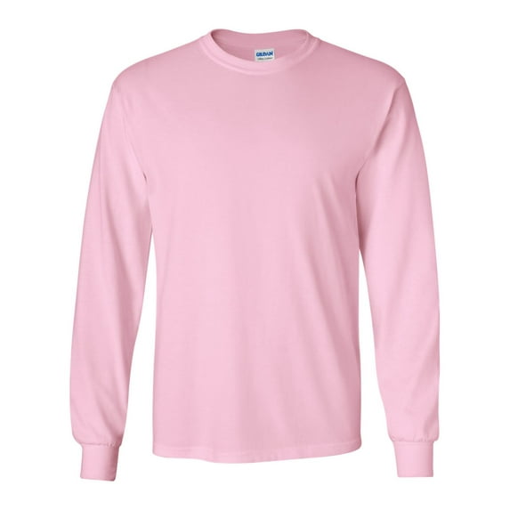 Ultra Cotton Long Sleeve T-Shirt, XL, Light Pink