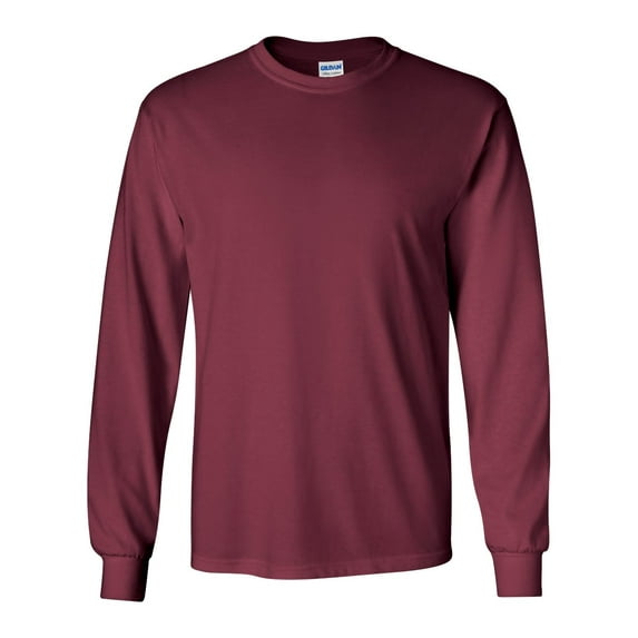 Ultra Cotton Long Sleeve T-Shirt, XL, Maroon
