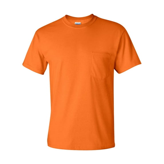 Ultra Cotton Pocket T-Shirt, 2XL, Safety Orange