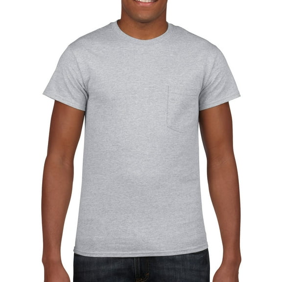 Ultra Cotton Pocket T-Shirt, 5XL, Sport Grey