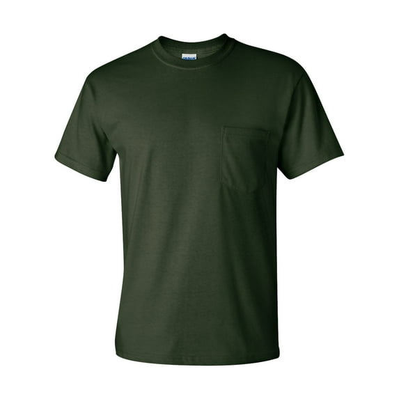 Ultra Cotton Pocket T-Shirt, M, Forest Green