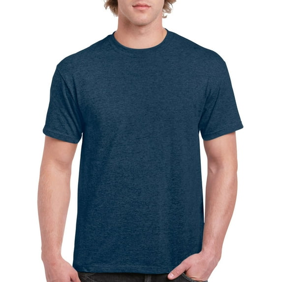 Ultra Cotton T-Shirt, 5XL, Heather Navy
