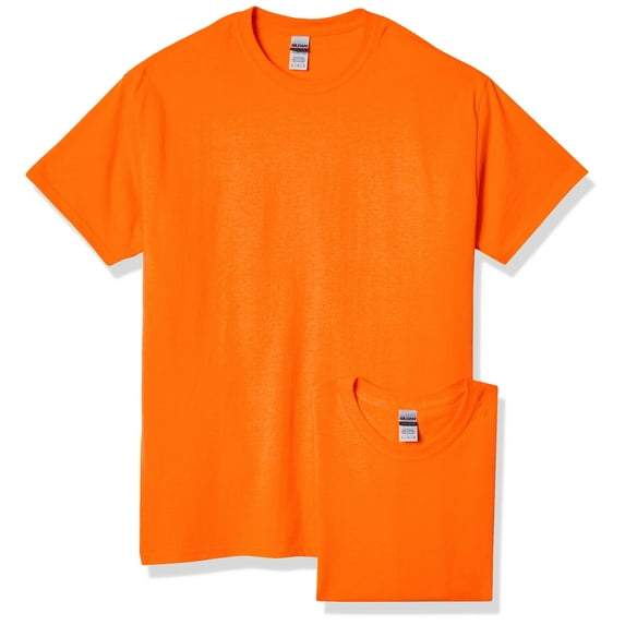 Ultra Cotton® T-Shirt (Pack of 2) 2 Safety Orange