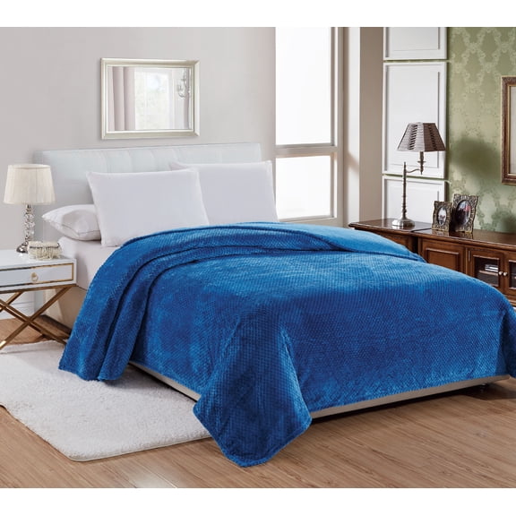 Ultra Cozy Plush 100% Hypoallergenic Fleece Throw Blanket Covers - Assorted Colors & Sizes