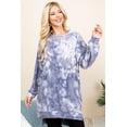 thumbnail image 1 of Ultra Cozy Tie Dye French Terry Brush Oversize Casual Pullover, 1 of 5