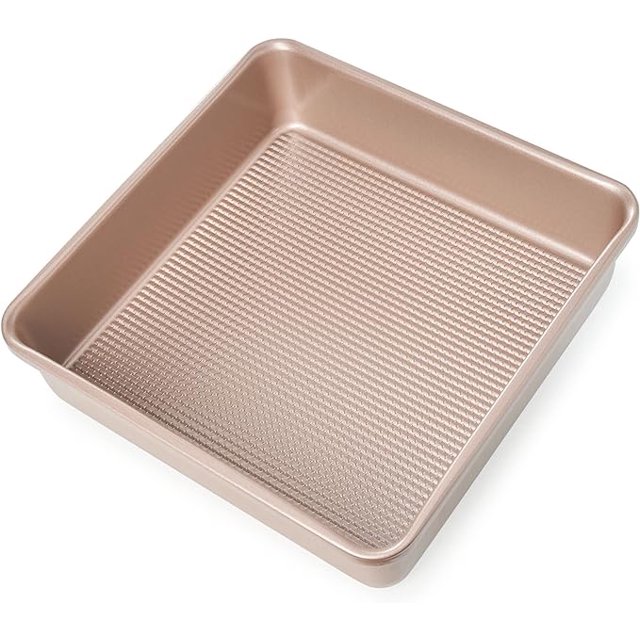 Ultra Cuisine Nonstick Square Cake Pan, Even Baking and Roasting, Easy