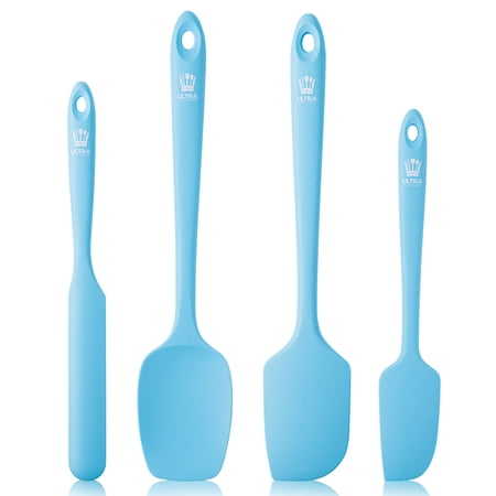 Ultra Cuisine Silicone Spatula Set Blue (4pk)