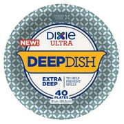 Ultra Deep Dish Paper Plates 9 9/16 Inches, 40ct / Pack, 4 Packs