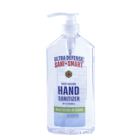 Ultra Defense Sani Smart Hand Sanitizer, 34oz (Pack of 12)