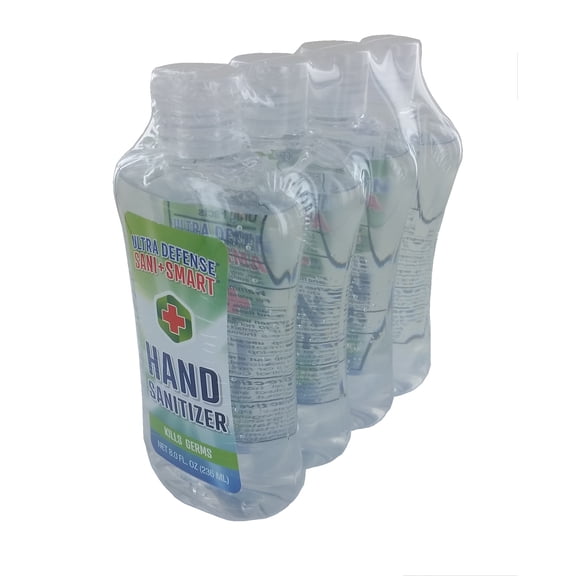Ultra Defense Sani Smart Hand Sanitizer, 8 Fluid Ounce (4 Pack)