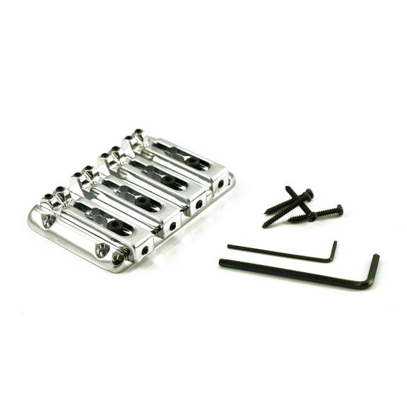 Ultra Deluxe 4-String Bass Bridge, #BBDLXC - CHROME