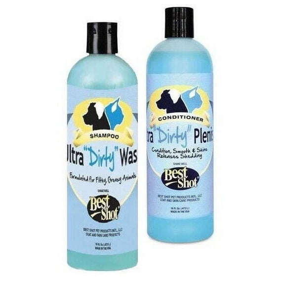 Ultra Dirty Dog Cat Professional Grooming Concentrated Shampoo Conditioner Set