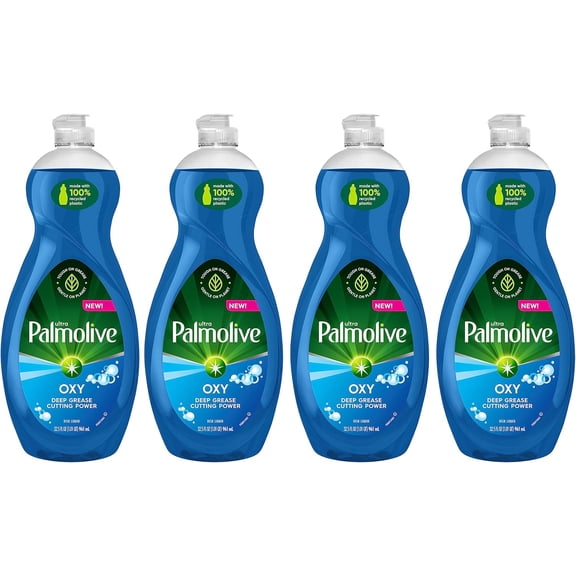 Ultra Dishwashing Liquid Dish Soap, Oxy Power Degreaser - 32.5 Fl Oz (Pack of 4)