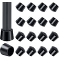 thumbnail image 1 of Ultra-Durable Chair Leg Caps: 1 Inch Thickened Rubber Floor Protectors with Non-Slip Design - Quiet & Protect Indoor & Outdoor Furniture, Round Black, 16-Pack, 1 of 4