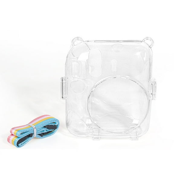 Ultra-Durable PC Case for Instax Mini 12, Transparent Scratch-Resistant Design with Anti- Grip, Precise Fit and Easy Installation