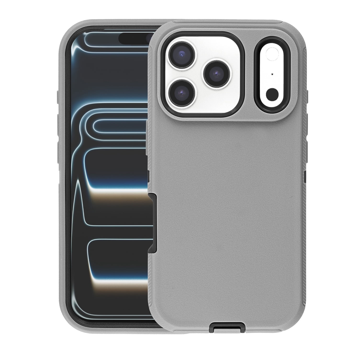 Ultra Durable Protective Cover for iPhone 17 Pro Max - Grey and Black