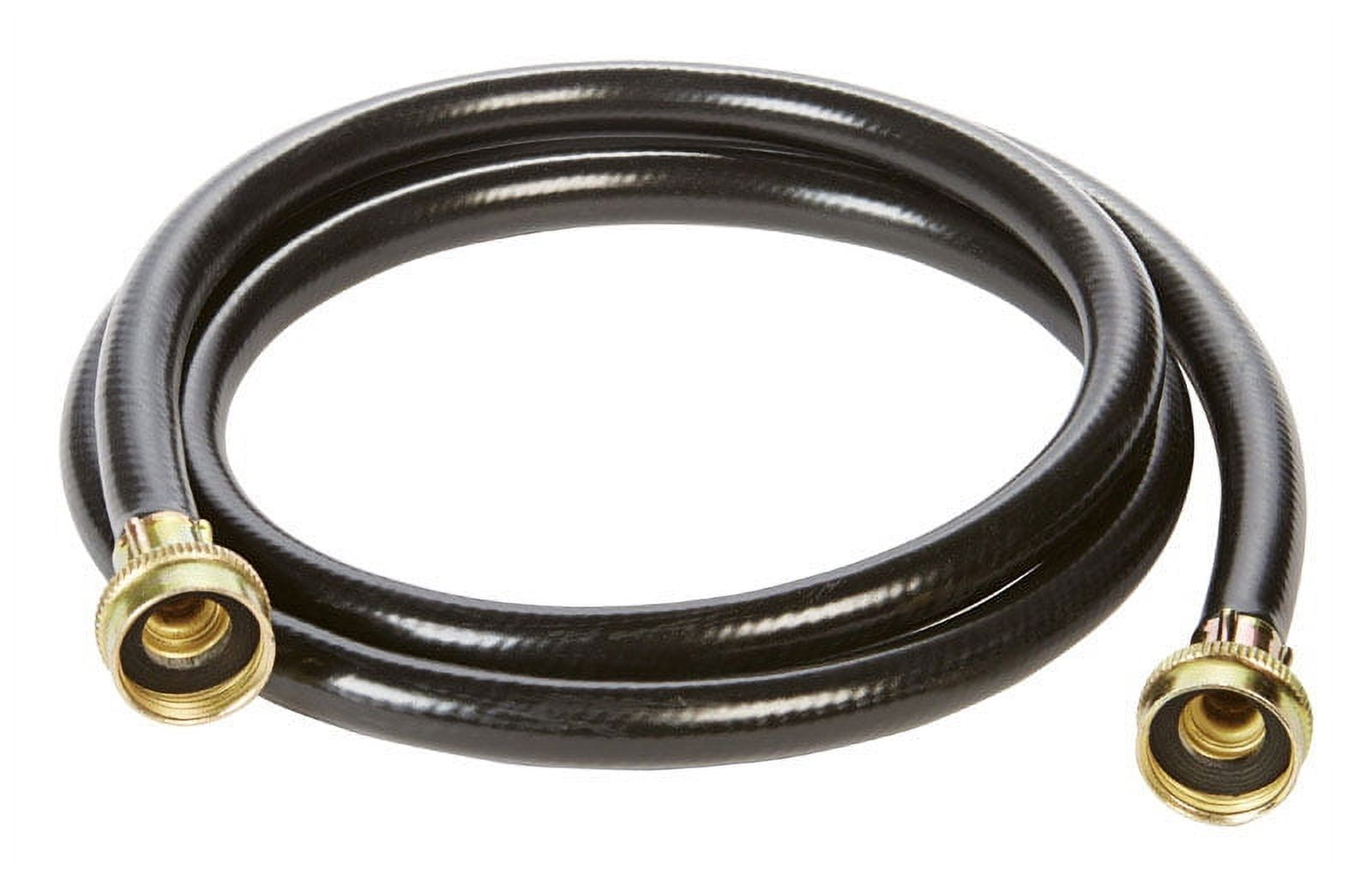 Ultra Dynamic Black Rubber Washing Machine Hose 3/8 in. x 6 ft.