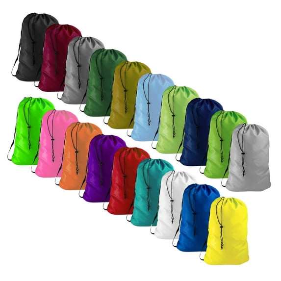 Ultra Essentials Laundry Bag with Strap, Heavy Duty, 30x40" XX-Large, Travel, Home Storage WHITE