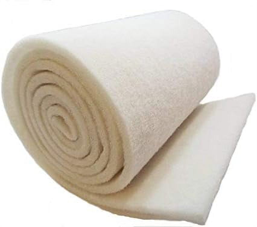 Ultra FINE White Filter Media PAD 28 X 72 INCH ROLL 1 Inch Thick