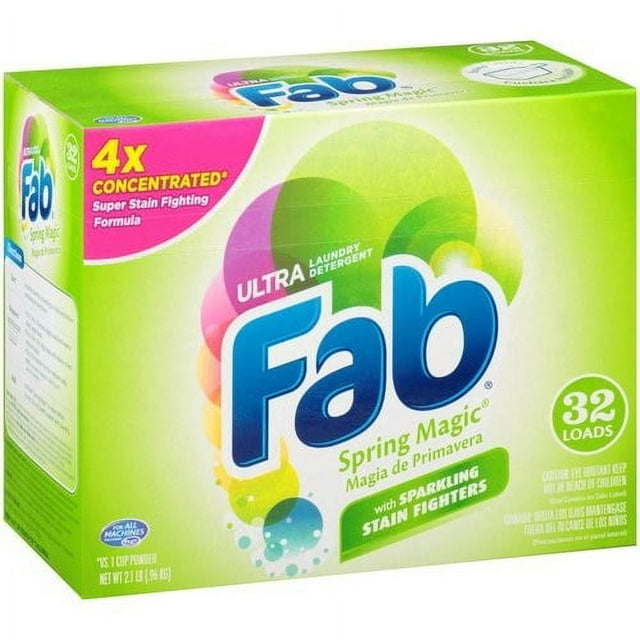 Ultra Fab Spring Magic Powder Laundry Detergent, 2.1 lbs