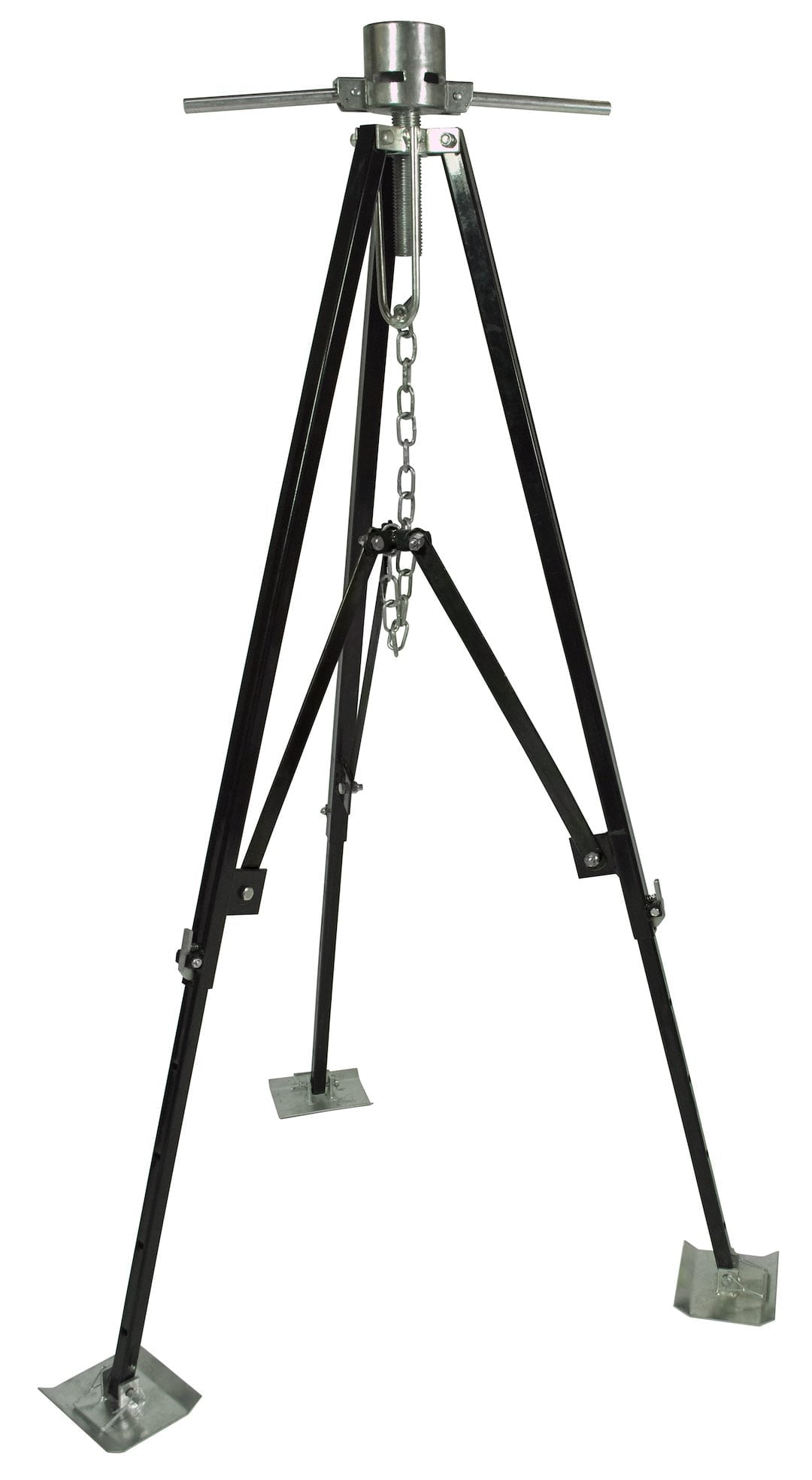 Ultra-Fab Ultra-Adjustable King Pin Tripod Stabilizer, Fits Fifth Wheel RVs, 33"–62" Height, Heavy-Duty Steel, 1,200 lb Capacity, 19-950600